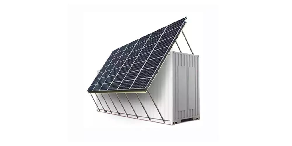 Integrated Solar-Wind Power Container for Communications